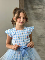 Фустан Labubu Blue