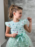 Фустан Labubu Green