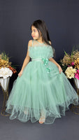 Фустан Stylish Long Green