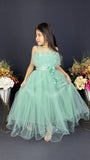 Фустан Stylish Long Green