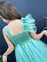 Фустан Stylish Long Green
