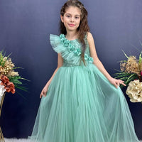 Фустан Stylish Long Green