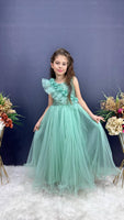 Фустан Stylish Long Green