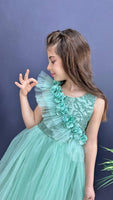 Фустан Stylish Long Green