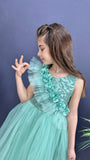 Фустан Stylish Long Green